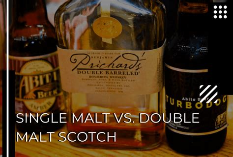 difference between single malt and double.